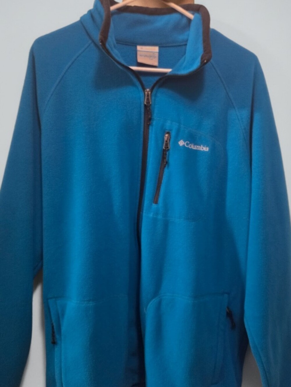 Columbia Kids Teal-Blue Full-Zip Fleece Jacket